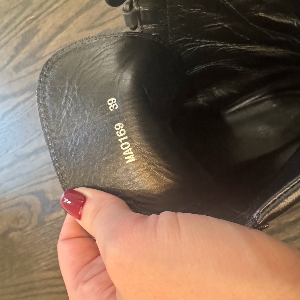 Louis Vuitton Black and Brown Monogram Lace-Up Ankle Boots - Picture 6 of 7